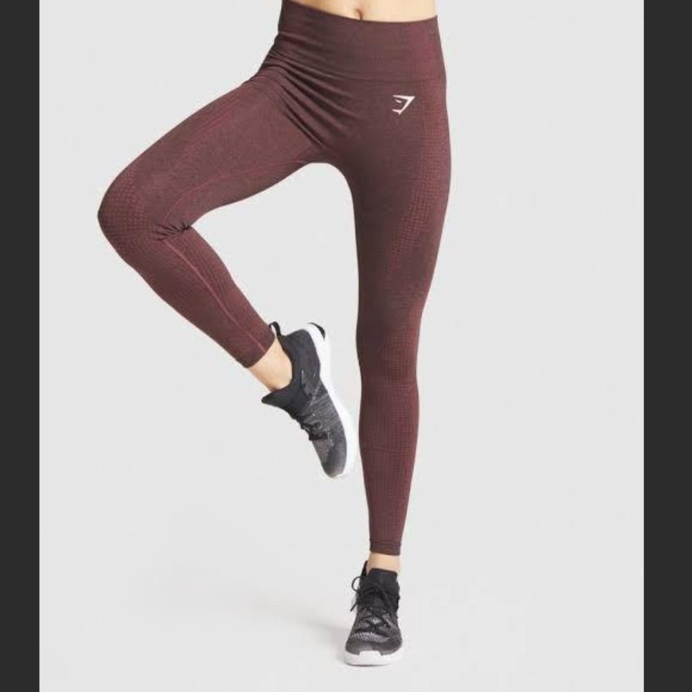 Gymshark Cherry Brown Vital Seamless XS